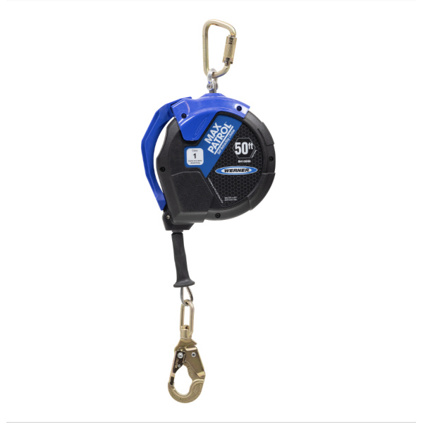 50ft Max Patrol Self-Retracting Lifeline, Galvanized Cable #R410050